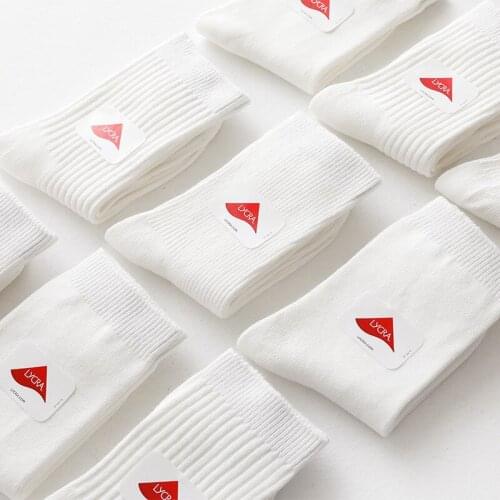 New Childrens Socks Pure White Socks For Boy Girl Students Cotton Socks White Baby Socks School Clothing 1-12years