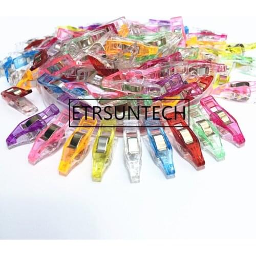 2000Pcs/Lot Plastic Clip High Quality DIY Crafts Edge Clip Axe shaped Clip Multicolor Patchwork Sewing Quilt Clothing Tools