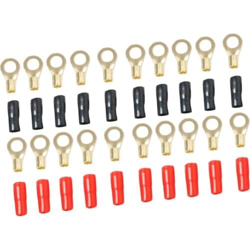 10 Pairs 8 AWG Power Ground Wire Connectors Assortment Crimp Ring Terminals