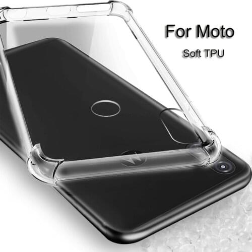 TPU Shockproof Transparent Soft Silicone 360 Full Case for Moto X4 G5s E4 C G5 G4 Plus Z2 Z Force Play M Thicken Shockproof Case