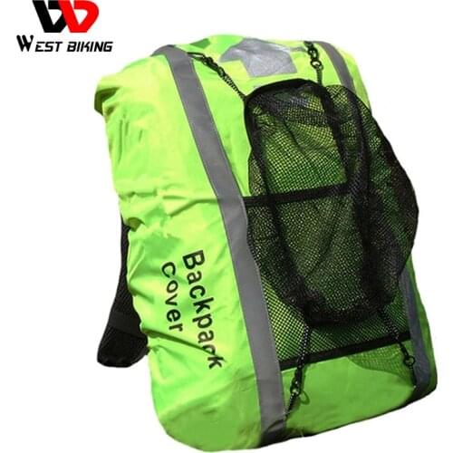 WEST BIKING Waterproof Bicycle Bag 25-40L Cycling Backpack Reflective Ciclismo Rain Cover 40* 50cm Mountain Bikes Bags Raincover