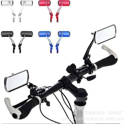 Bicycle Rearview Mirror 360 Rotate Mountain Road Bike Rear View Mirror Reflective Safety Handlebar Rearview Mirror