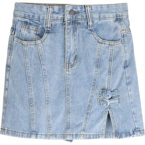 ZG1826 Summer 2021 new women fashion high waist A word denim skirt temperament show thin skirt female tide cheap wholesale