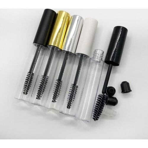 1PC 10ml Empty eyelashes tube mascara tube vials bottle Tool Fashion For Castor Oil DIY Mascara Container Set With Silver Cap