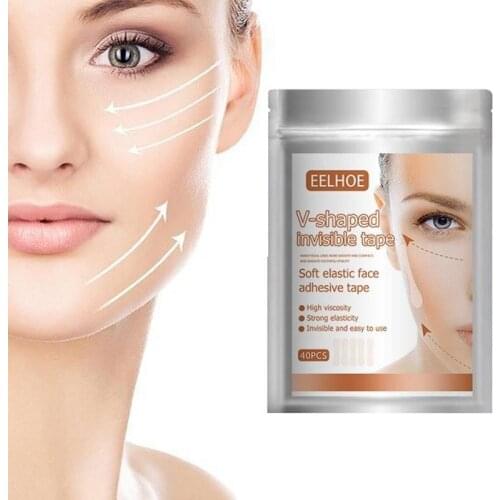 40 Pcs/Set invisible V face shape Chin Thin Face Stickers Line Skin V-Shape Face Lift Tape Face Lift Tools Care