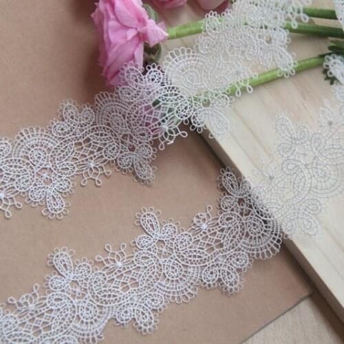 5 Yards Venice Floral Lace Trim Exquisite Crochet Lace Trim Wedding Bridal Bracelet Lace Choker Jewelry Design Bakery