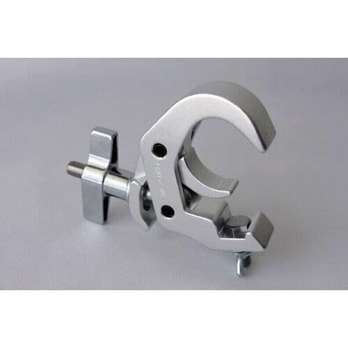 6pcs/lot Dmx Light hook silver color stage lighting clamp aluminum dj lights truss load 80kg for led par lights equipment party