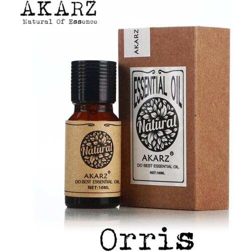 Orris essential oil AKARZ Top Brand body face skin care spa message fragrance lamp Aromatherapy Orris oil
