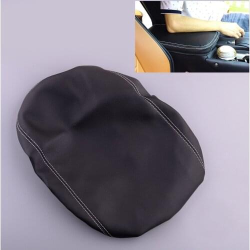 Car Center Armrest Surface Case Cover Fit For Lexus NX200 200t 300 300h 2015 2016 2017 2018 2019 2020 Black PU Leather