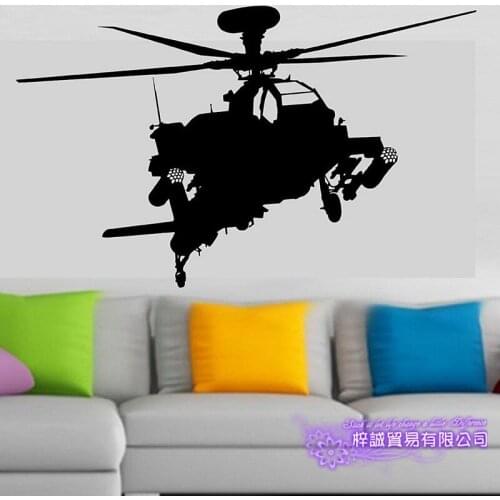 Dctal Helicopter Panel Sticker Apron Decal Posters Vinyl Wall Decals Parede Decor Mural