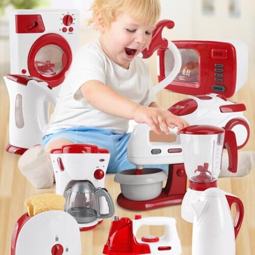 Kids Simulation Kitchen Doll House Toy Puzzle Cooking Household Appliances Gift