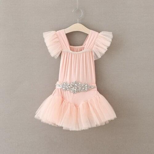 Toddler Baby Girls Tutu Diamonds Lace belt Dress Princess puff Dress Girls Clothes Xmas children Wedding Floral Clothes