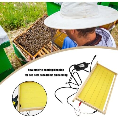 Beekeeping Electric Embedder Heating Device Automatic Crimping Bee Spleen Heating Beehive Installer Bee Apiculture Tool Equipmen