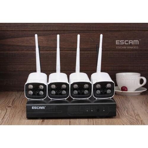 ESCAM WNK 403 2MP 1080P Wireless WIFI NVR Kit IP Camera