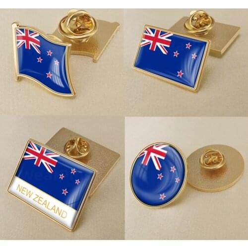 Coat of Arms of New Zealand/New Zealander Flag National Emblem Brooch/Badges/Lapel Pins