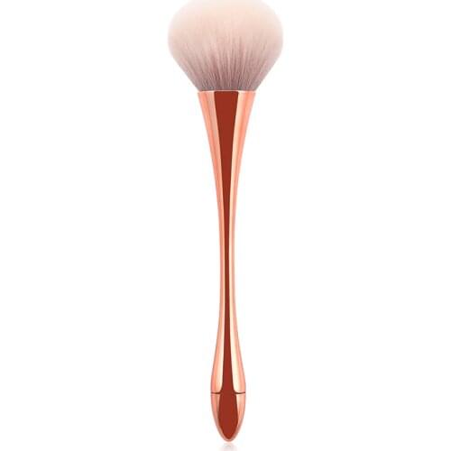 Hot Sale 1pc Rose Gold Unicorn Face Brush Loose Powder Super Soft Blush Sculpting Brush Cosmetic Brush Beauty Make Up Brush