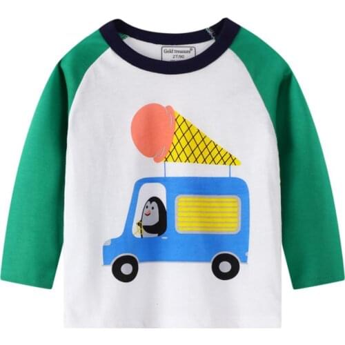 Boys cotton long-sleeved T-shirt autumn spring and autumn baby childrens clothing baby 1 year old childrens shirt bottoming sh