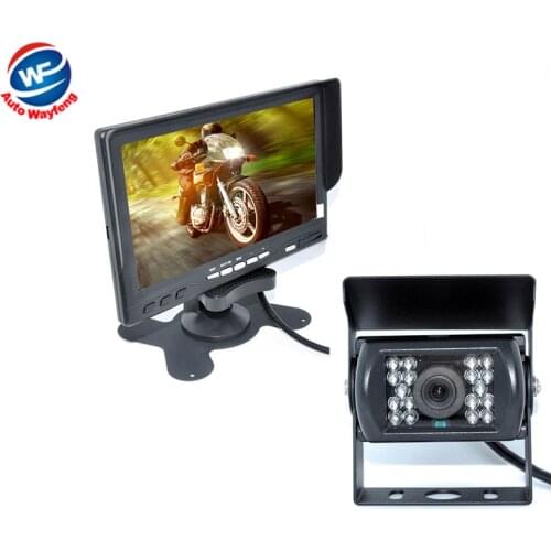 2016 Hot 18 IR Reverse Camera +NEW 7" LCD Monitor+Car Rear View Kit car camera BUS And Truck parking Camera sensor 15M Or 20M