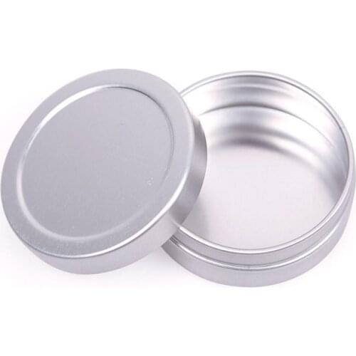 15/30/50/100/200ML Cream Tin Cosmetic Lip Balm Containers Nail Art Crafts Pot Refillable Bottle Empty Aluminum Containers