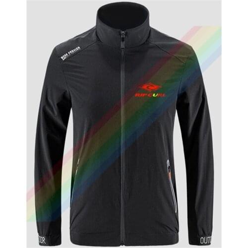 Rip Fashion Graphics Curl Red Yellow Slim Sport Outdoor Zippered Comfortable Soft Jacket Mens Casual Front Printing Asian Size