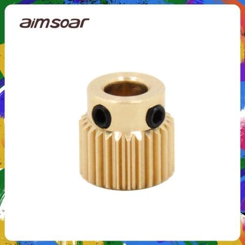 Mk7 mk8 extruder gear 26 40 tooth teeth brass driver gear feeding wheel 3d printer parts