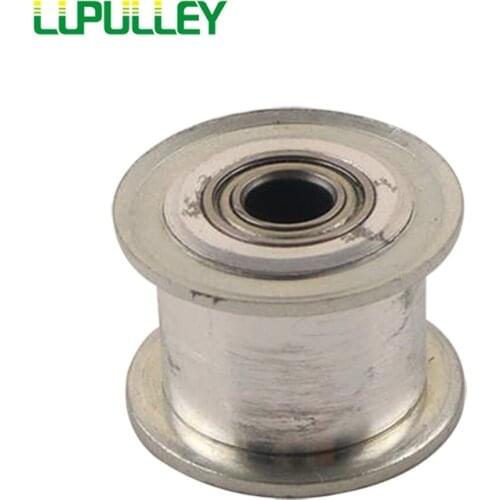 MXL Type 25T Timing Idler Pulley LUPULLEY Without/NO Teeth Passive Pulley Bore 3mm 4mm 5mm 6mm With Bearing Idler Pulley 1PC/Lot
