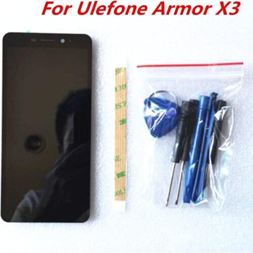 New For Ulefone Armor X3 Cell Phone 5.5inch IP68 1440*720 LCD Display + Touch Screen Digitizer Assembly Replacement Glass