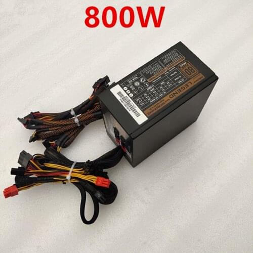 New Original PSU For POWEREX LEGEND 80plus Bronze 800W Power Supply REX 90
