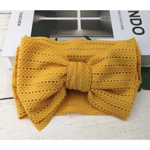 Bulk 36pc/lot 5.0" Solid Fabric Hair Bow Headbands,Kids Hair Bows Elastic Headbands Nylon Headband Eyelet Bows Hair Accessories