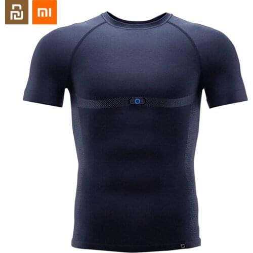 Original Xiaomi Mijia MI new Smart T-Shirt with Heart Rate Monitor Xiaomi Sport ECG Electrocardio T-Shirt Heart Rate Monitor