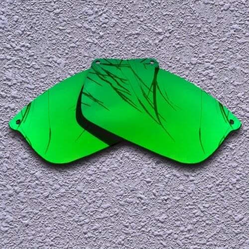 100% Precisely Cut Polarized Replacement Lenses for Carbon Blade Sunglasses Green Mirrored Coating Color- Choices