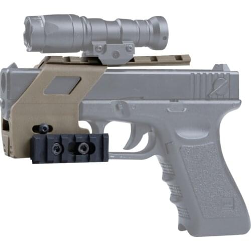 Tactical Gun Loading device Accessories Glock Rail Base System Pistol kit Glock Mount For G17 18 19 Flashlight Scope Rail Mount