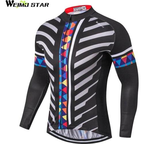 Weimostar Men Long Sleeve Cycling Jersey MTB Bike Bicycle Shirt Clothing cycling clothing popular style