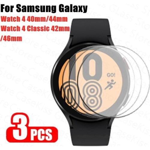 Tempered Glass For Samsung Galaxy Watch 4 40mm 44mm Full Screen Protector samsung Glaxy watch 4 Classic 46mm 42mm Accessories