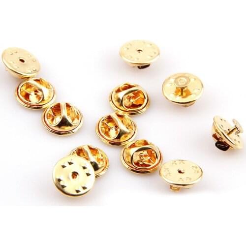 10pcs Holder Clutch DIY Buckle Squeeze Badge Jewelry Accessories Lapel Pin Butterfly Brooch Clasp