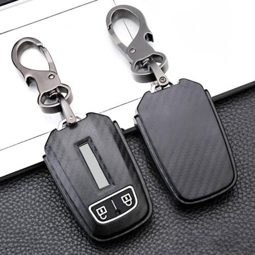 ABS Carbon fiber Car Remote Key Cover Case For ISUZU D-MAX DMAX MUX Truck 2015 2017 2018 2020 Smart Remote Key Protect Shell