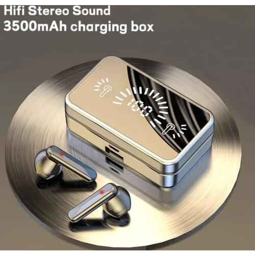 Wireless Bluetooth-campatible Headphones Long Standby Power Display 3D Touch Control Earphones Headset Earbuds With Mic