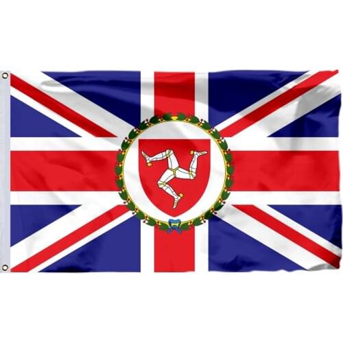 British Governor island Flag 150X90cm (3x5FT) 120g 100D Polyester Double Stitched High Quality Banner Free Shipping