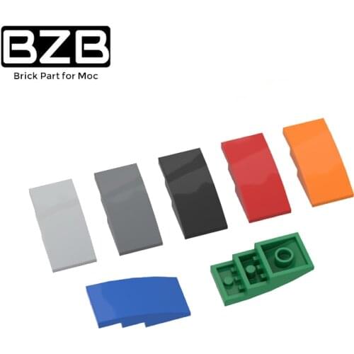 BZB MOC 93606 2X4 Curved Curved Brick Creative High-tech Building Block Model Brick Zero Grade Kids DIY Educational Toys Gift