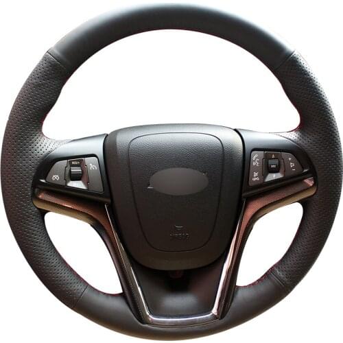 Black Synthetic Leather Car Steering Wheel Cover for Chevrolet Malibu 2011-2014 Volt 2011-2015
