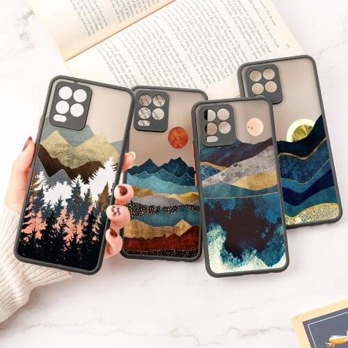 Landscape Painting Case For OPPO Realme C12 C11 C15 C20 C21 Realme8 Pro For A8 A31 A91 A93 A94 A74 A7 A55 A54 Phone Cases Cover