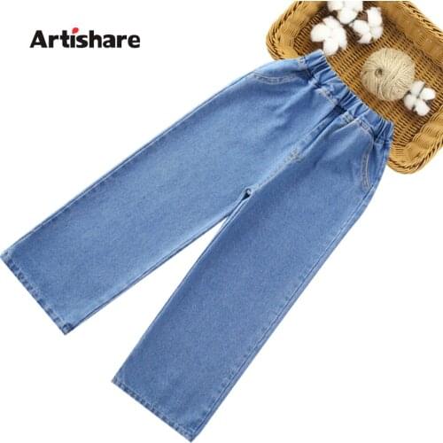 Girls Jeans Solid Color Girl Child Jeans Spring Autumn Jeans Kid Casual Style Childrens Jeans Clothes 6 8 10 12 14