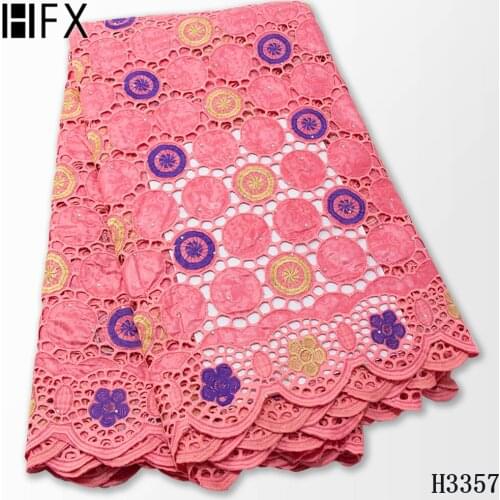 HFX New Arrival African Lace bazin riche 2020 nouveau bazin brode high quality jacquard guinea brocade fabric For Wedding Dress