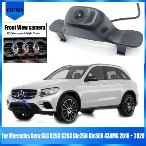 HD Front View camera for Mercedes Benz GLC X253 C253 Glc250 Glc300 43 2016 ~ 2020 Parking LOGO Camera Night Vision Front Camera