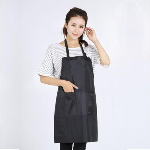 HOT Black Adjustable Apron Bib Uniform With 2 Pockets Hairdresser Salon Hair Tool