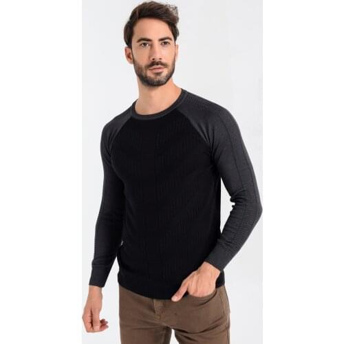 Heyss O Neck Male Knitwear Sweater