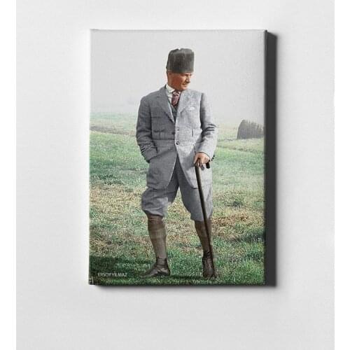 Personalized Ataturk Canvas Print (50x70 cm.) 30 gift Home Decoration Special Design Home Office Business Place Quality Cost Effective