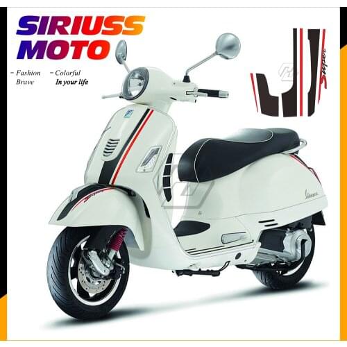 Motorcycle Front Frame Decals Kit Case for Piaggio Vespa GTV GTS 250 300 300ie Super