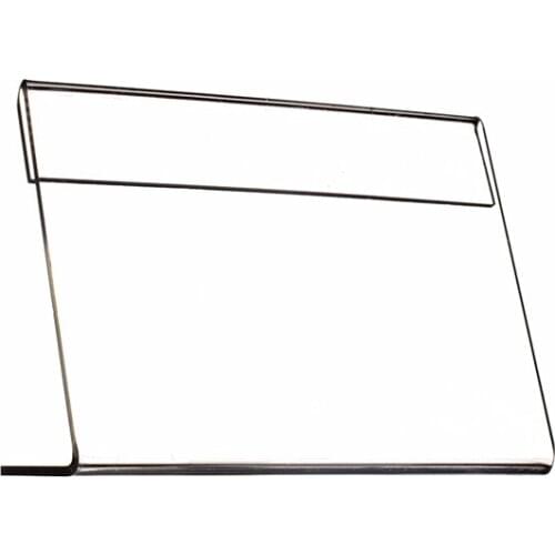 Clear T2mm Plastic Acrylic Sign Display Price Tag Signage Paper Promotion Card Table Label Holders L Stands In Horizontal 20pcs