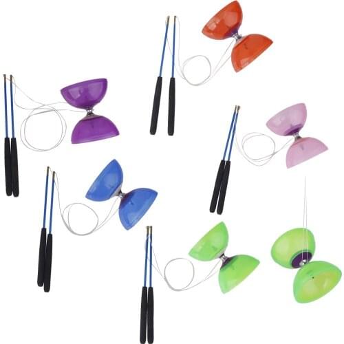 Professional Diabolo with Sticks String 5 Wearing Chinese Yoyo Classic Juggling Toy Sport Fun Toys Game for Children Adults